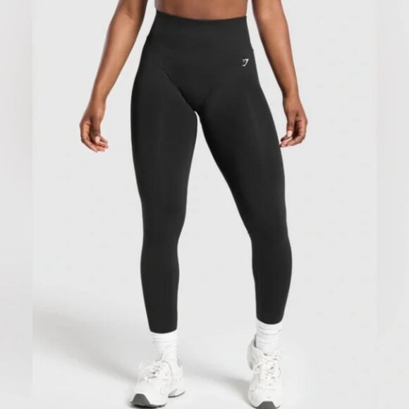Gymshark Pants - Gymshark Everyday Seamless Leggings Womens Medium Black Running Training Workout